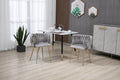 Coolmore Leisuredining Chairsaccent Chair2Pc Set Grey Metal