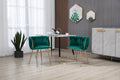 Coolmore Leisuredining Chairsaccent Chair2Pc Set Emerald Metal