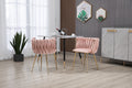 Coolmore Leisuredining Chairsaccent Chair2Pc Set Pink Metal