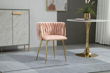 Coolmore Leisuredining Chairsaccent Chair1Pc Set Pink Metal