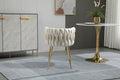 Coolmore Leisuredining Chairsaccent Chair1Pc Set Ivory Metal