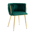 Coolmore Leisuredining Chairsaccent Chair2Pc Set Emerald Metal