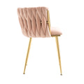 Coolmore Leisuredining Chairsaccent Chair1Pc Set Pink Metal