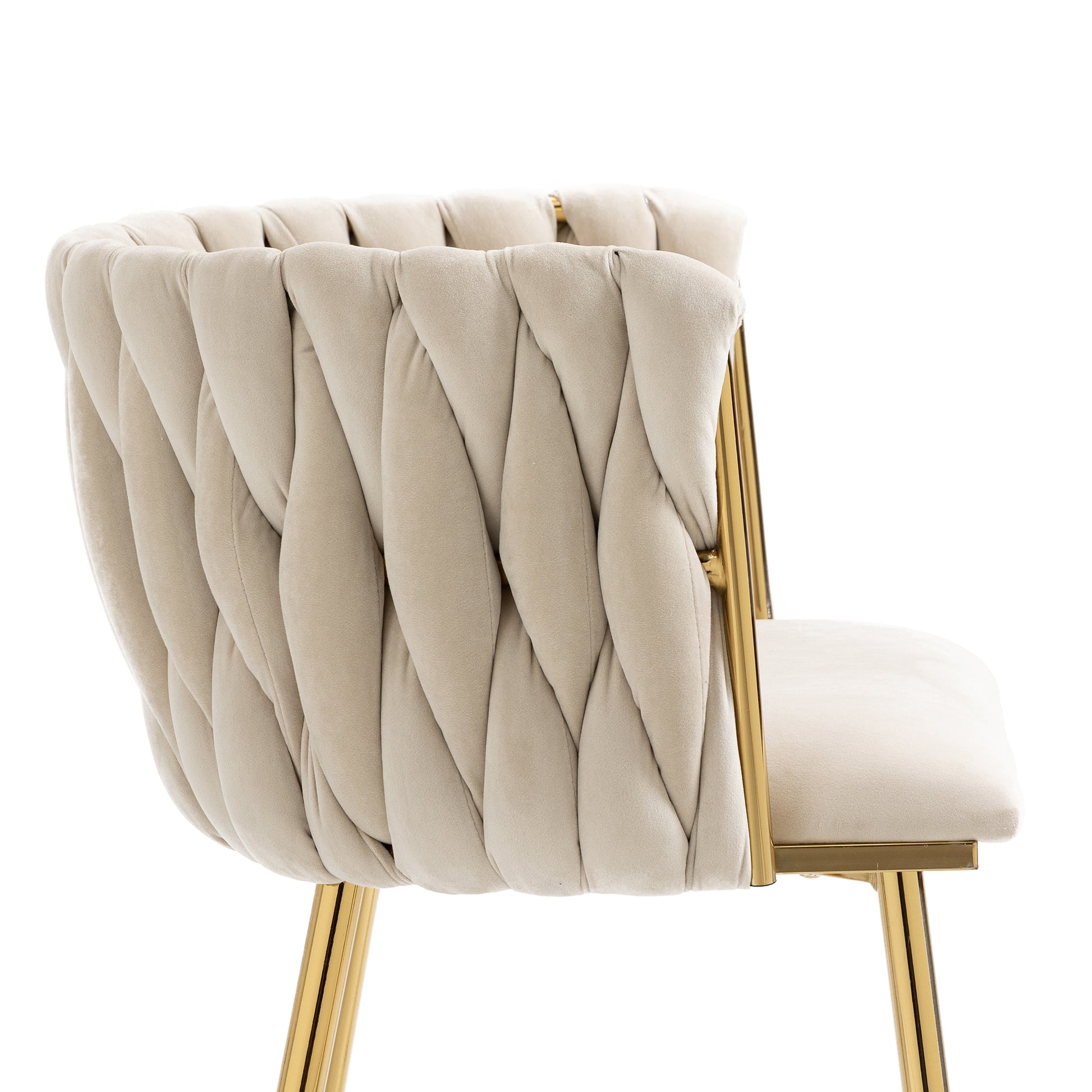 Coolmore Leisuredining Chairsaccent Chair1Pc Set Ivory Metal