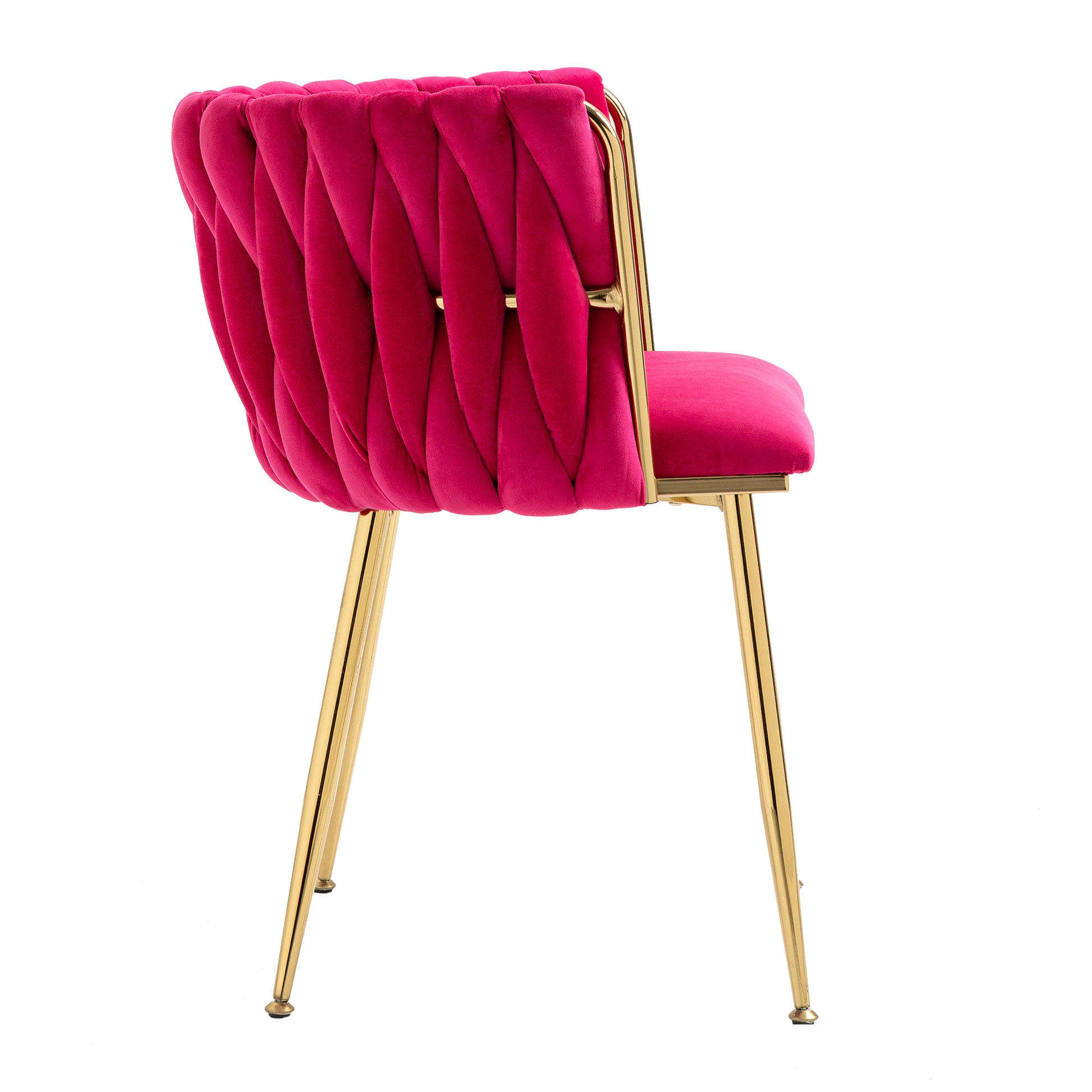 Coolmore Leisuredining Chairsaccent Chair2Pc Set Rose Red Metal