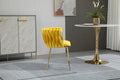 Coolmore Leisuredining Chairsaccent Chair1Pc Set Mustard Metal