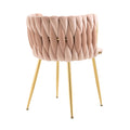 Coolmore Leisuredining Chairsaccent Chair2Pc Set Pink Metal