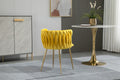 Coolmore Leisuredining Chairsaccent Chair1Pc Set Mustard Metal