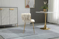 Coolmore Leisuredining Chairsaccent Chair2Pc Set Ivory Metal