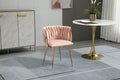 Coolmore Leisuredining Chairsaccent Chair2Pc Set Pink Metal