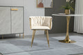 Coolmore Leisuredining Chairsaccent Chair1Pc Set Ivory Metal