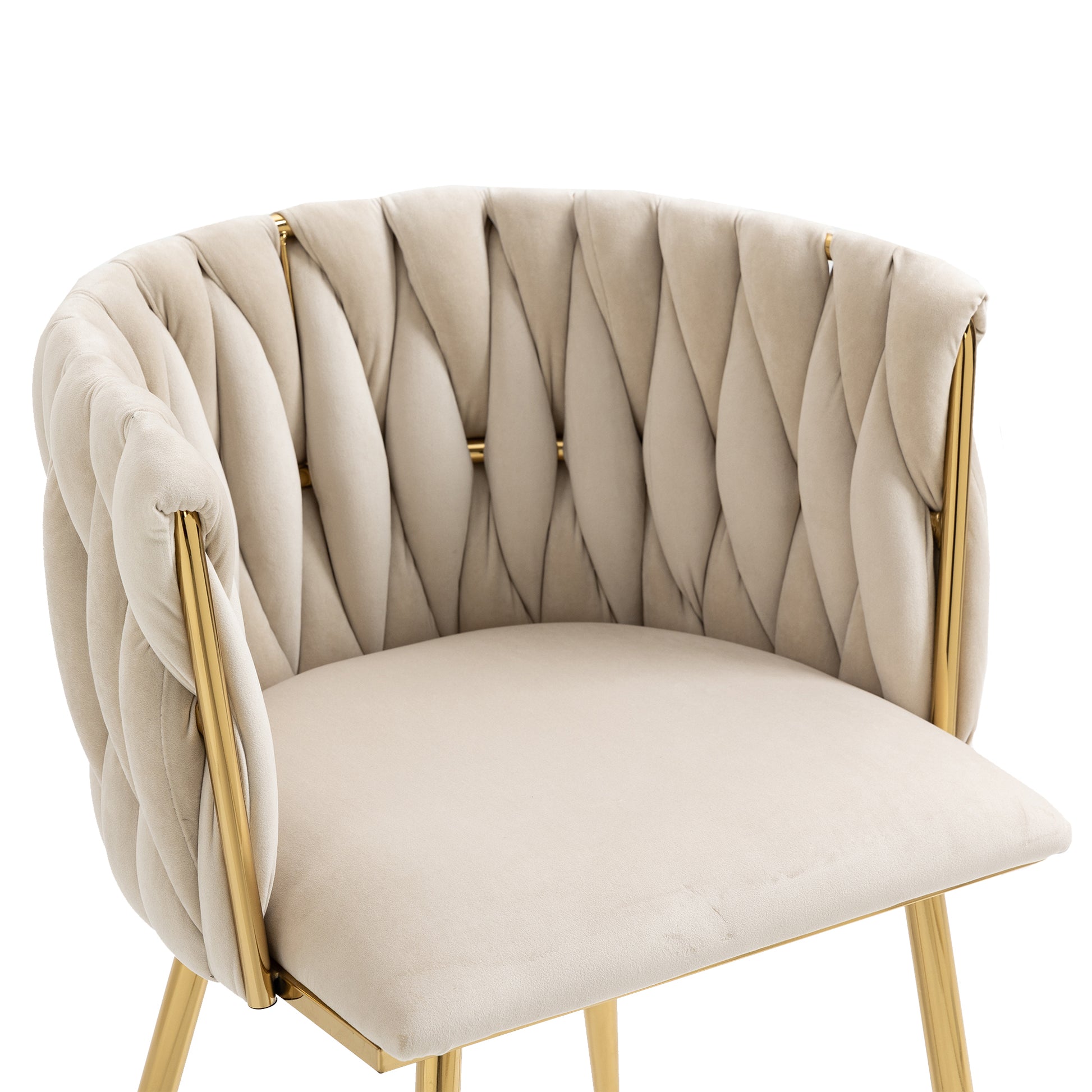 Coolmore Leisuredining Chairsaccent Chair1Pc Set Ivory Metal