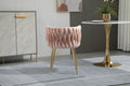 Coolmore Leisuredining Chairsaccent Chair2Pc Set Pink Metal