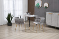 Coolmore Leisuredining Chairsaccent Chair2Pc Set Grey Metal