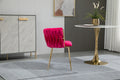 Coolmore Leisuredining Chairsaccent Chair2Pc Set Rose Red Metal