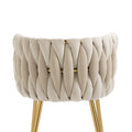 Coolmore Leisuredining Chairsaccent Chair1Pc Set Ivory Metal