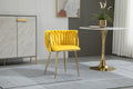 Coolmore Leisuredining Chairsaccent Chair1Pc Set Mustard Metal