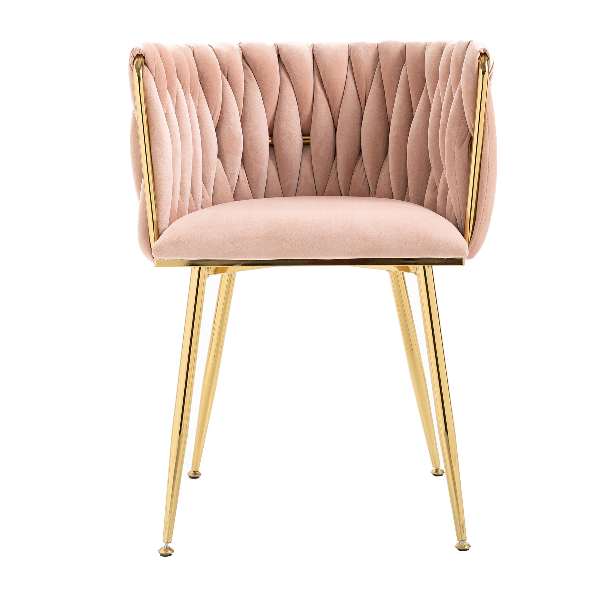 Coolmore Leisuredining Chairsaccent Chair2Pc Set Pink Metal