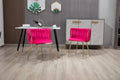 Coolmore Leisuredining Chairsaccent Chair2Pc Set Rose Red Metal