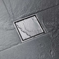 6 Inch Square Shower Floor Drain Brushed Nickel Stainless Steel