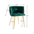 Coolmore Leisuredining Chairsaccent Chair1Pc Set Emerald Metal