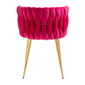 Coolmore Leisuredining Chairsaccent Chair2Pc Set Rose Red Metal