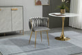 Coolmore Leisuredining Chairsaccent Chair2Pc Set Grey Metal