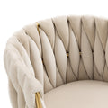 Coolmore Leisuredining Chairsaccent Chair1Pc Set Ivory Metal