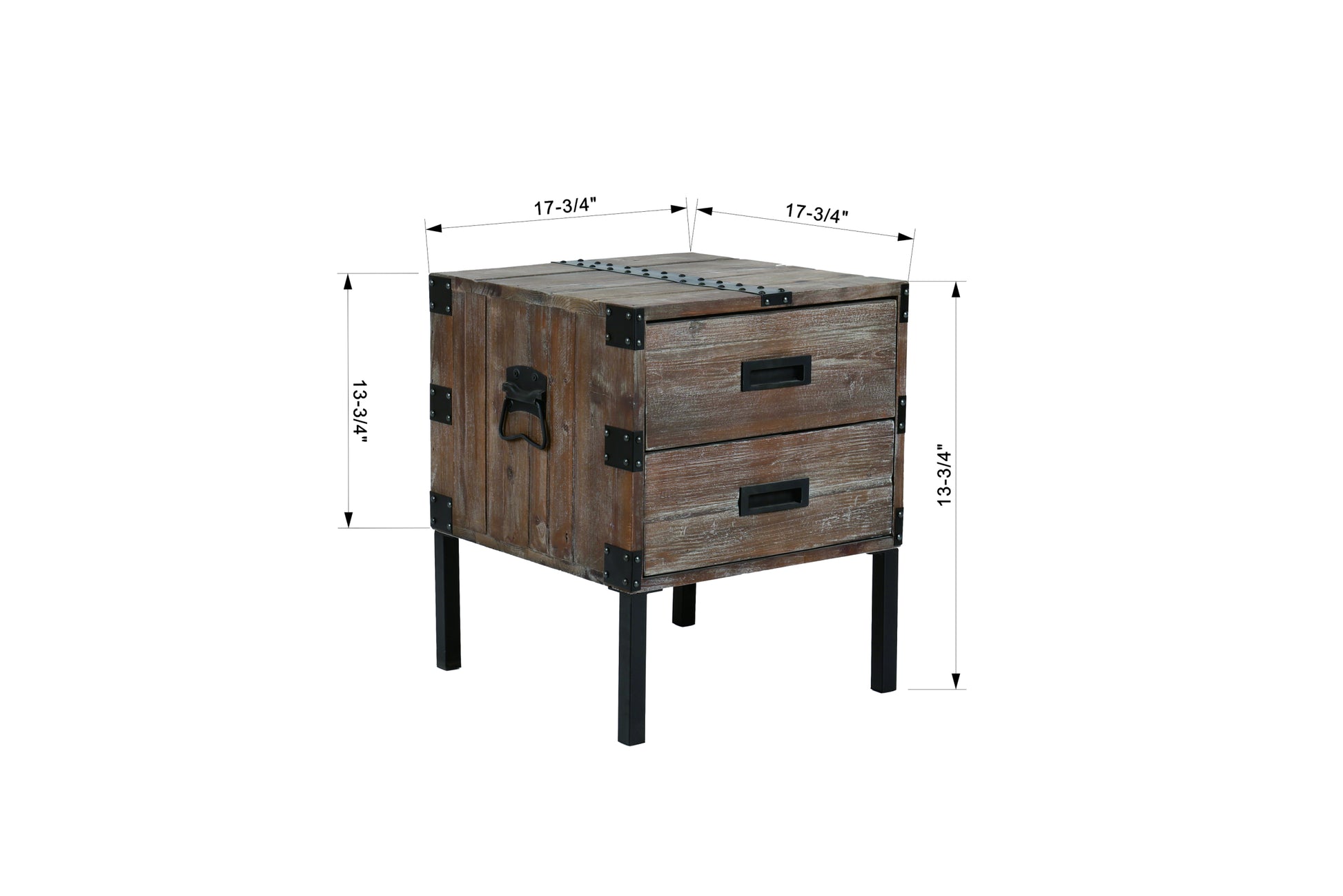 Antique Reclaimed Wood Gray Trunk Table And Side Table S 3 With Large Storage Dress Up Your Liviing Room Antique Gray Solid Wood