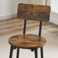 Bar Table Set With Wine Bottle Storage Rack. Rustic Brown, 47.24'' L X 15.75'' W X 35.43'' H. Rustic Brown Particle Board
