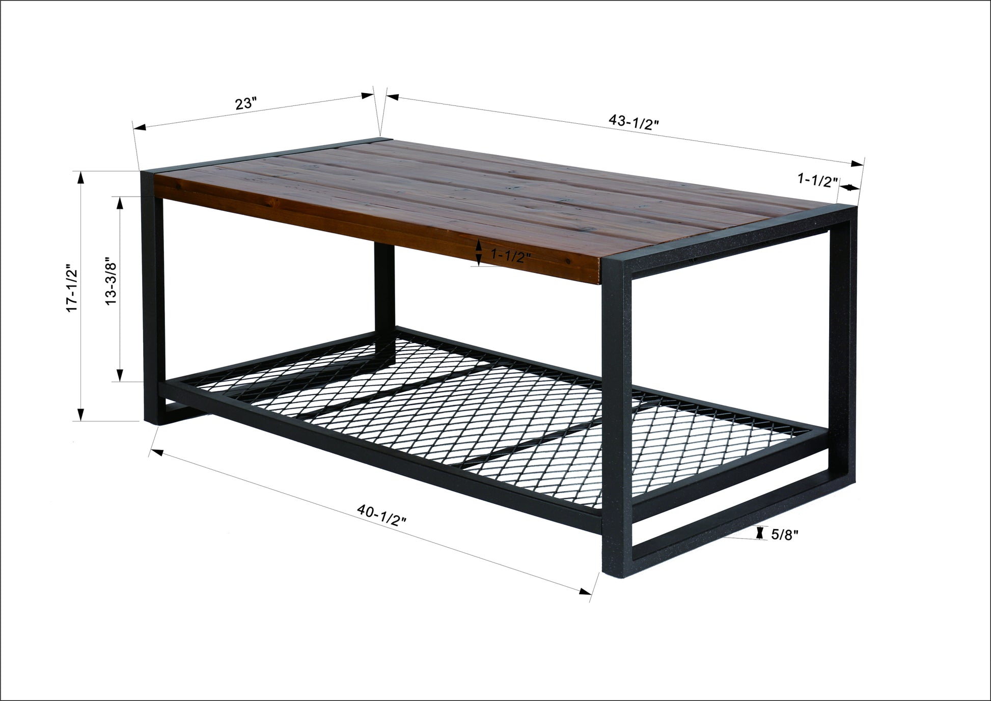 Console Coffee Table With A Natural Reclaimed Wood Finish, For Living Room Natural Solid Wood