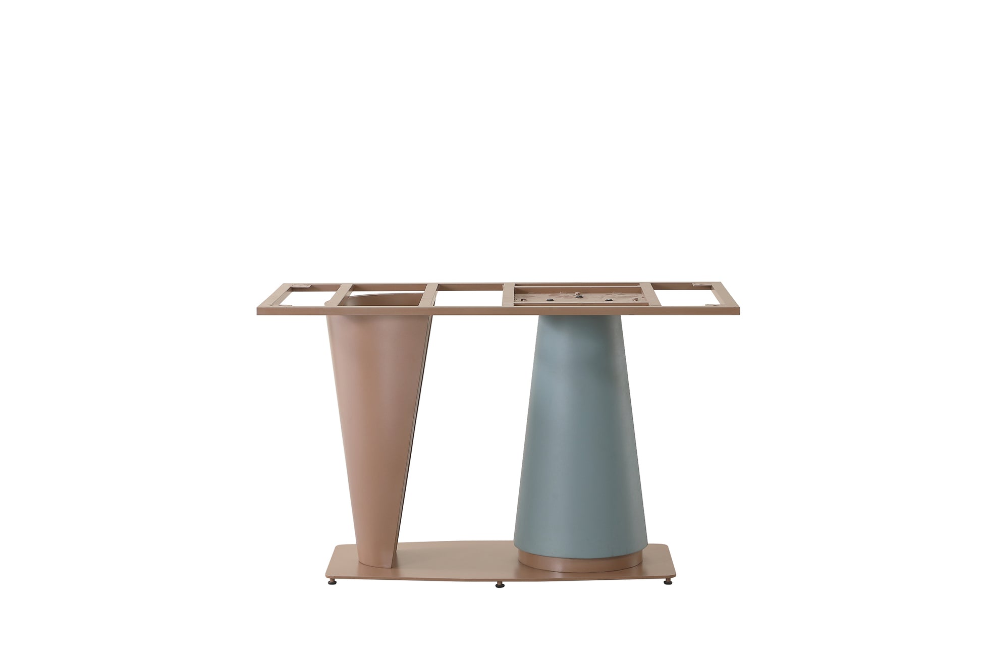 71" Pandora Color Sintered Stone Dining Table With 6 Pcs Chairs Beige Brown Carbon Steel Sintered Stone