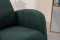 Coolmore Rocking Chair, Modern Glider Chair, Recliner Armchair With Wood Legs And Side Pocket, Nursery Rocking Accent Chair With High Back For Living Room Bedroom Emerald Linen Emerald Foam Solid Wood