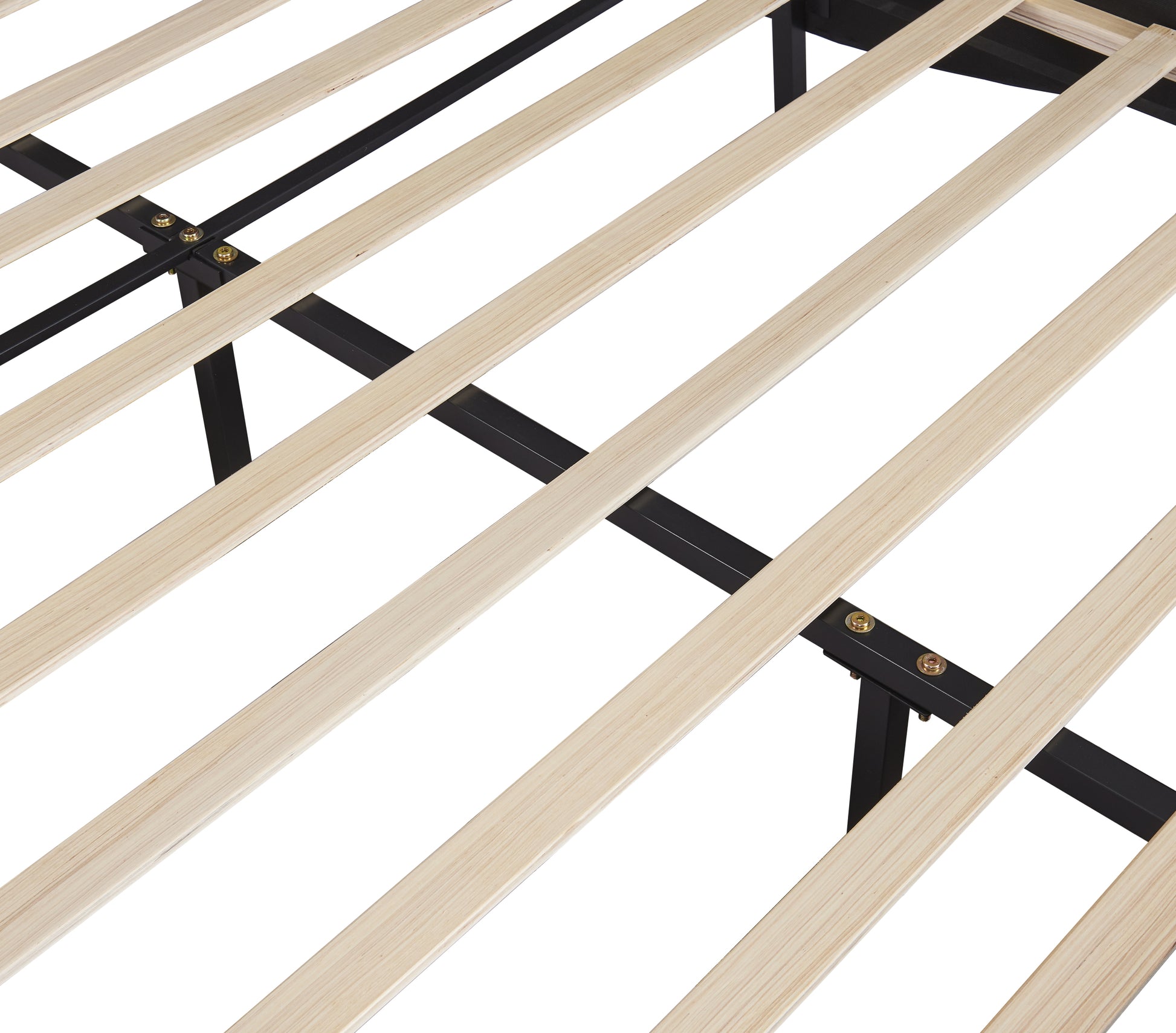 Queen Size Upholstered Faux Leather Platform Bed With Led Light Bed Frame With Slatted Black Queen Black Solid Wood