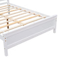 Full Bed With Headboard And Footboard For Kids, Teens, Adults,With A Nightstand ,White White Pine