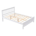 Full Bed With Headboard And Footboard For Kids, Teens, Adults,With A Nightstand ,White White Pine