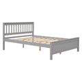 Full Bed With Headboard And Footboard For Kids, Teens, Adults,With A Nightstand,Grey Full Grey Pine