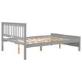 Full Bed With Headboard And Footboard For Kids, Teens, Adults,With A Nightstand,Grey Full Grey Pine