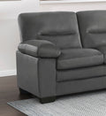 Modern Sleek Design Living Room Furniture 1Pc Sofa Dark Gray Fabric Upholstered Comfortable Plush Seating Dark Gray Primary Living Space Modern Fabric