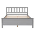 Full Bed With Headboard And Footboard For Kids, Teens, Adults,With A Nightstand,Grey Full Grey Pine