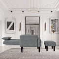 Redde Boo Modern Living Room Leisure Sofa Chair Design Gray Fabric Home Adjustable Cozy Soft Chair Cream White Modern Foam Fabric