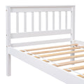 Twin Bed With Headboard And Footboard For Kids, Teens, Adults,With A Nightstand,Wite White Pine