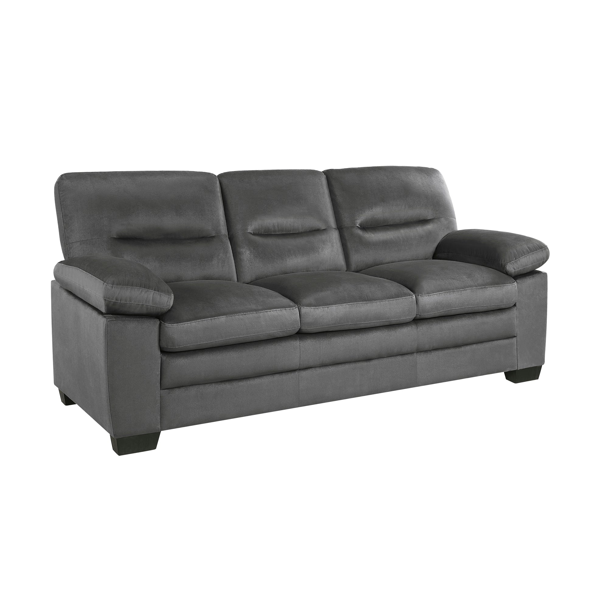 Modern Sleek Design Living Room Furniture 1Pc Sofa Dark Gray Fabric Upholstered Comfortable Plush Seating Dark Gray Primary Living Space Modern Fabric