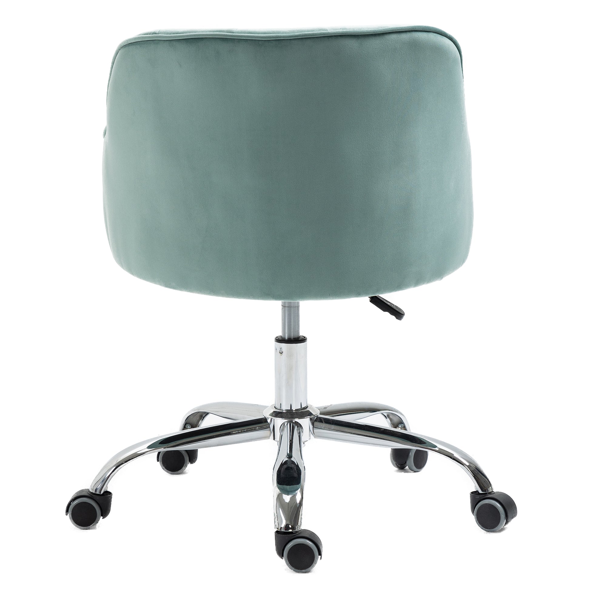 Coolmore Velvet Home Office Desk Chair, Modern Cute Computer Chair, Wheels Swivel Height Adjustable Swivel Task Chair For Home Office Mint Green Velvet Mint Green Foam Metal