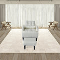 Redde Boo Brand Modern Design Living Room Cream White Recliner Soft Cozy Sofa Chair With Ottoman Cream White Foam Fabric
