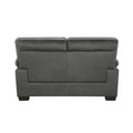 Modern Sleek Design Living Room Furniture 1Pc Loveseat Dark Gray Fabric Upholstered Comfortable Plush Seating Dark Gray Primary Living Space Modern Fabric