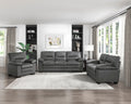 Modern Sleek Design Living Room Furniture 1Pc Chair Dark Gray Fabric Upholstered Comfortable Plush Seating Dark Gray Primary Living Space Modern Fabric