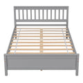 Full Bed With Headboard And Footboard For Kids, Teens, Adults,With A Nightstand,Grey Full Grey Pine