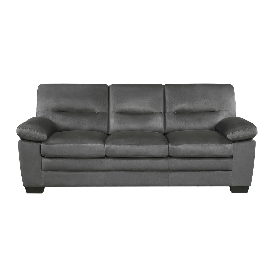 Modern Sleek Design Living Room Furniture 1Pc Sofa Dark Gray Fabric Upholstered Comfortable Plush Seating Dark Gray Primary Living Space Modern Fabric