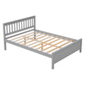 Full Bed With Headboard And Footboard For Kids, Teens, Adults,With A Nightstand,Grey Full Grey Pine